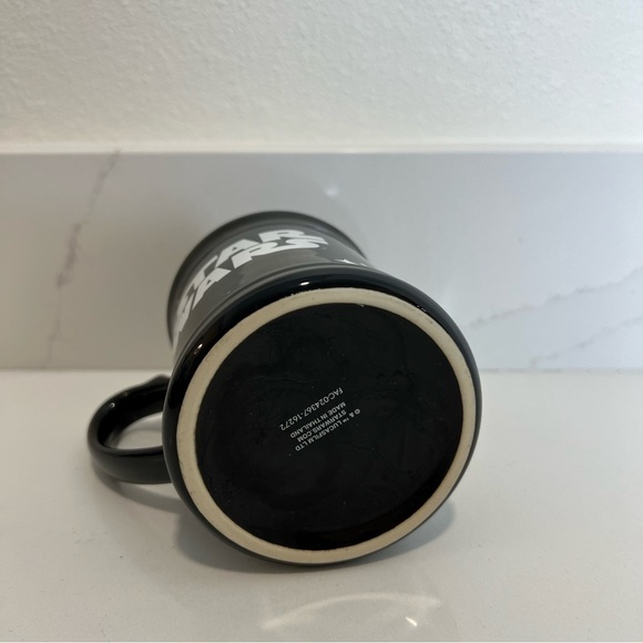 Disney Parks Exclusive Black Ceramic Coffee Mug Star Wars Stormtrooper Pew Pew - Picture 5 of 6